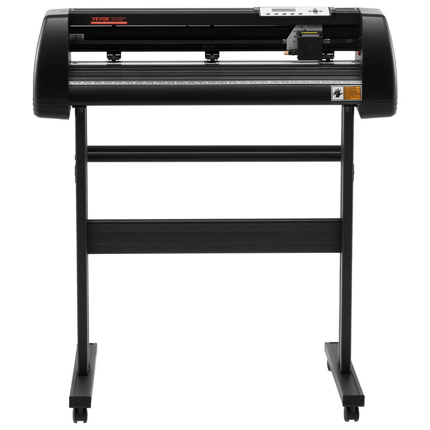 VEVOR Vinyl Cutter Machine, 28in / 720mm, LED Plotter Printer, Precise Manual Positioning, Softwares Support MAC and Windows Systems, Adjustable Force and Speed, Floor Stand for Making Sign Label