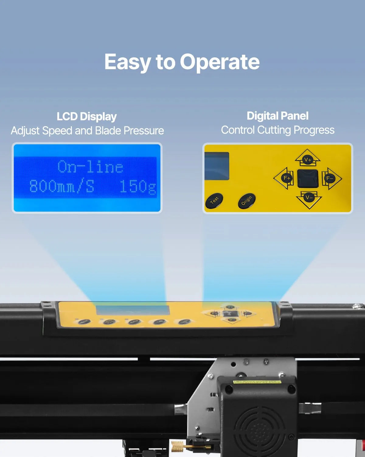 VEVOR Vinyl Cutter, 34Inch Bundle, Vinyl Cutter Machine, Manual Vinyl Printer, LCD Display Plotter Cutter Sign Cutting with Signmaster Software for Design and Cut, with Supplies, Tools