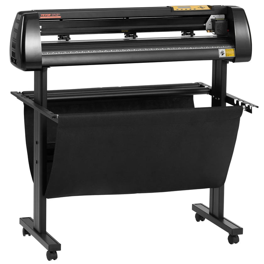 VEVOR Vinyl Cutter, 34Inch Bundle, Vinyl Cutter Machine, Manual Vinyl Printer, LCD Display Plotter Cutter Sign Cutting with Signmaster Software for Design and Cut, with Supplies, Tools