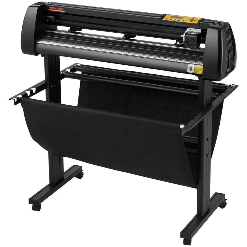VEVOR Vinyl Cutter, 34Inch Bundle, Vinyl Cutter Machine, Manual Vinyl Printer, LCD Display Plotter Cutter Sign Cutting with Signmaster Software for Design and Cut, with Supplies, Tools