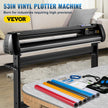 VEVOR Vinyl Cutter, 53inch Vinyl Cutter Plotter with Stand, Adjustable Speed Force for Sign Making Vinyl Plotter, SignMaster Software Vinyl Tape Tools Vinyl Printer Available with COM/USB