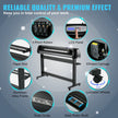 VEVOR Vinyl Cutter, 53inch Vinyl Cutter Plotter with Stand, Adjustable Speed Force for Sign Making Vinyl Plotter, SignMaster Software Vinyl Tape Tools Vinyl Printer Available with COM/USB