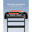 VEVOR Vinyl Cutter Machine, 28inch Vinyl Plotter, LCD Display Plotter Cutter, Adjustable Double-Spring Pinch Rollers Sign Cutting Plotter, Plotter with Signmaster Software for Design and Cut