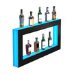 VEVOR LED Lighted Liquor Bottle Display, Square 48 Inch, Illuminated Home Bar Shelf with RF Remote & App Control 7 Static Colors 1-4 H Timing, Acrylic Wall-Mounted Drinks Lighting Shelf for 24 Bottl