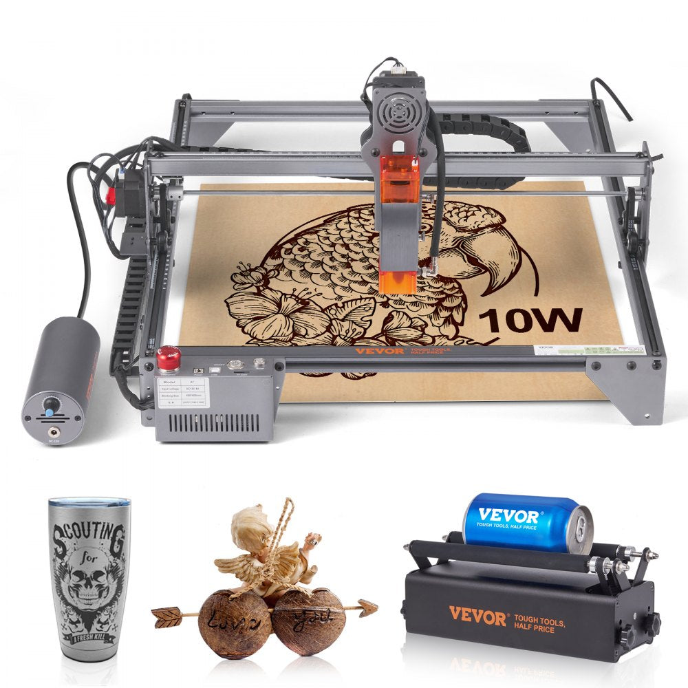 VEVOR Laser Engraver, 10W Output Laser Engraving Machine, 15.7