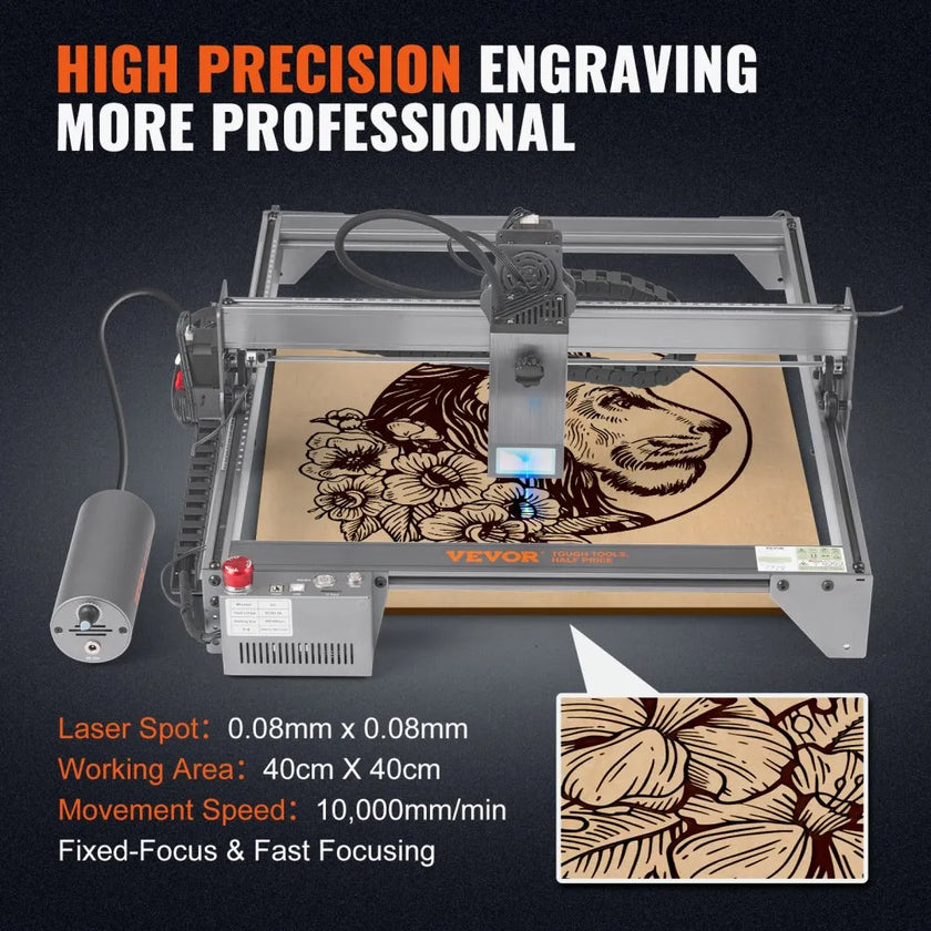 VEVOR Laser Engraver, 20W Output Laser Engraving Machine, 15.7
