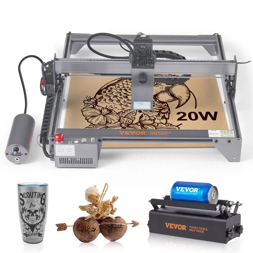 VEVOR Laser Engraver, 20W Output Laser Engraving Machine, 15.7