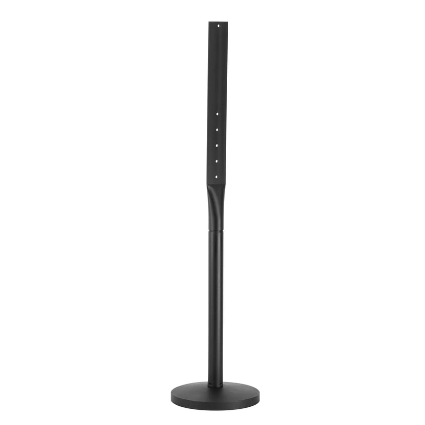 VEVOR Cast Iron Sign Post 4 ft Portable U-Channel Sign Stand with Wheels Black
