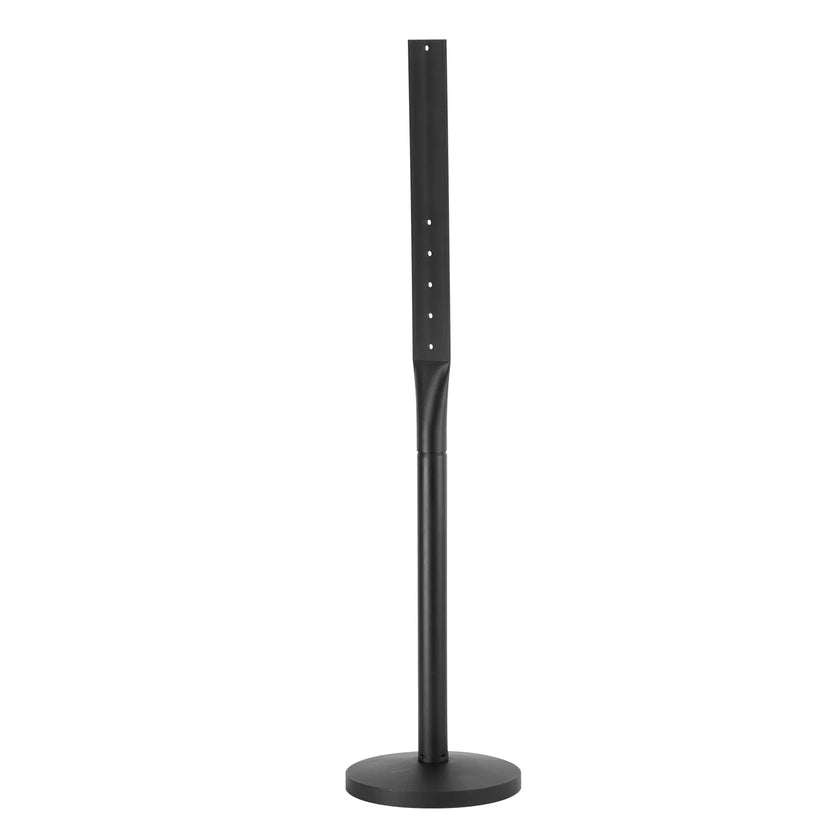 VEVOR Cast Iron Sign Post 4 ft Portable U-Channel Sign Stand with Wheels Black