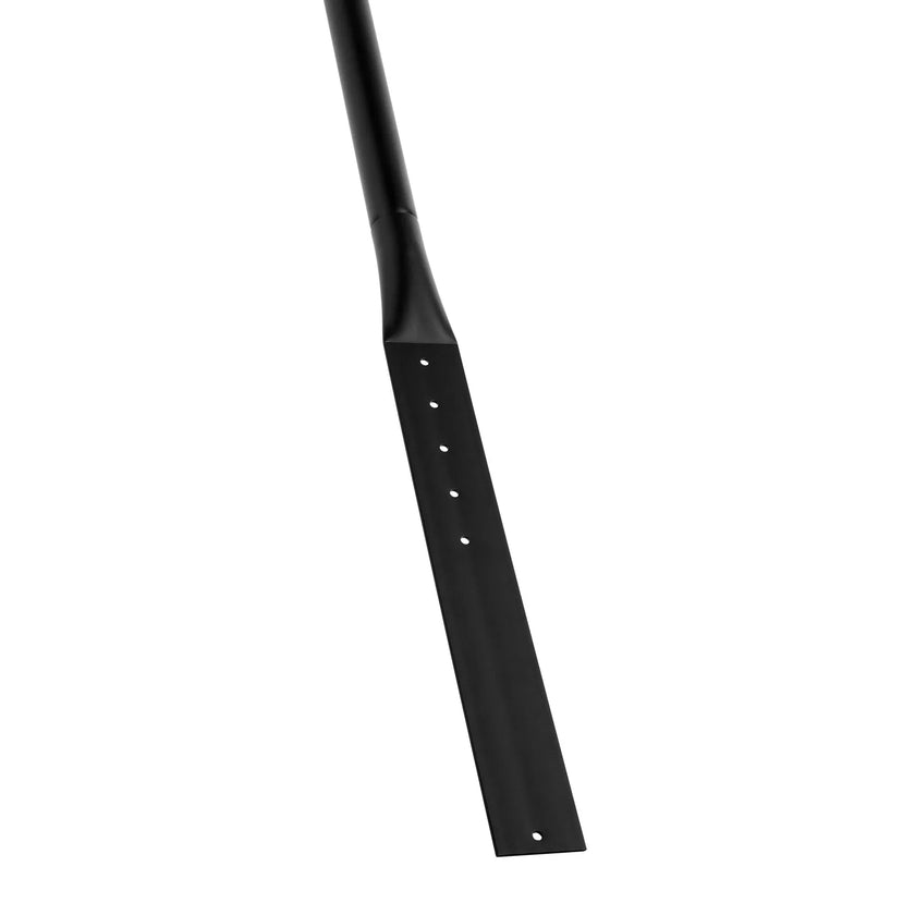 VEVOR Cast Iron Sign Post 4 ft Portable U-Channel Sign Stand with Wheels Black