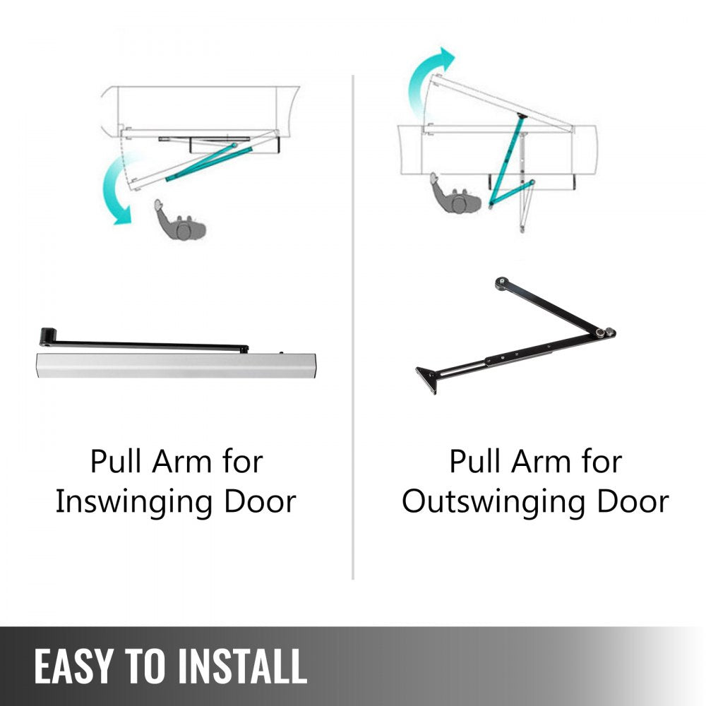 Vevor Automatic Door Opener Handicap Door Opener 120 Degrees + Access Controller