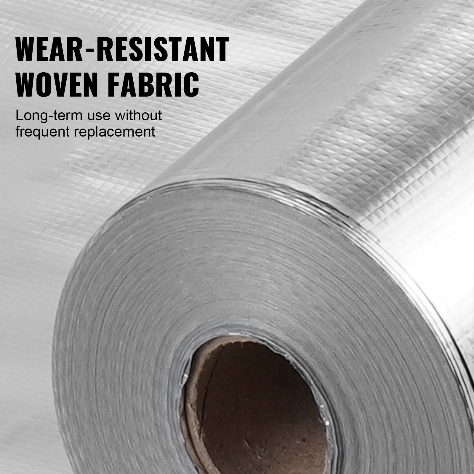 VEVOR Double Reflective Insulation Roll Woven Fabric Radiant Barrier 48