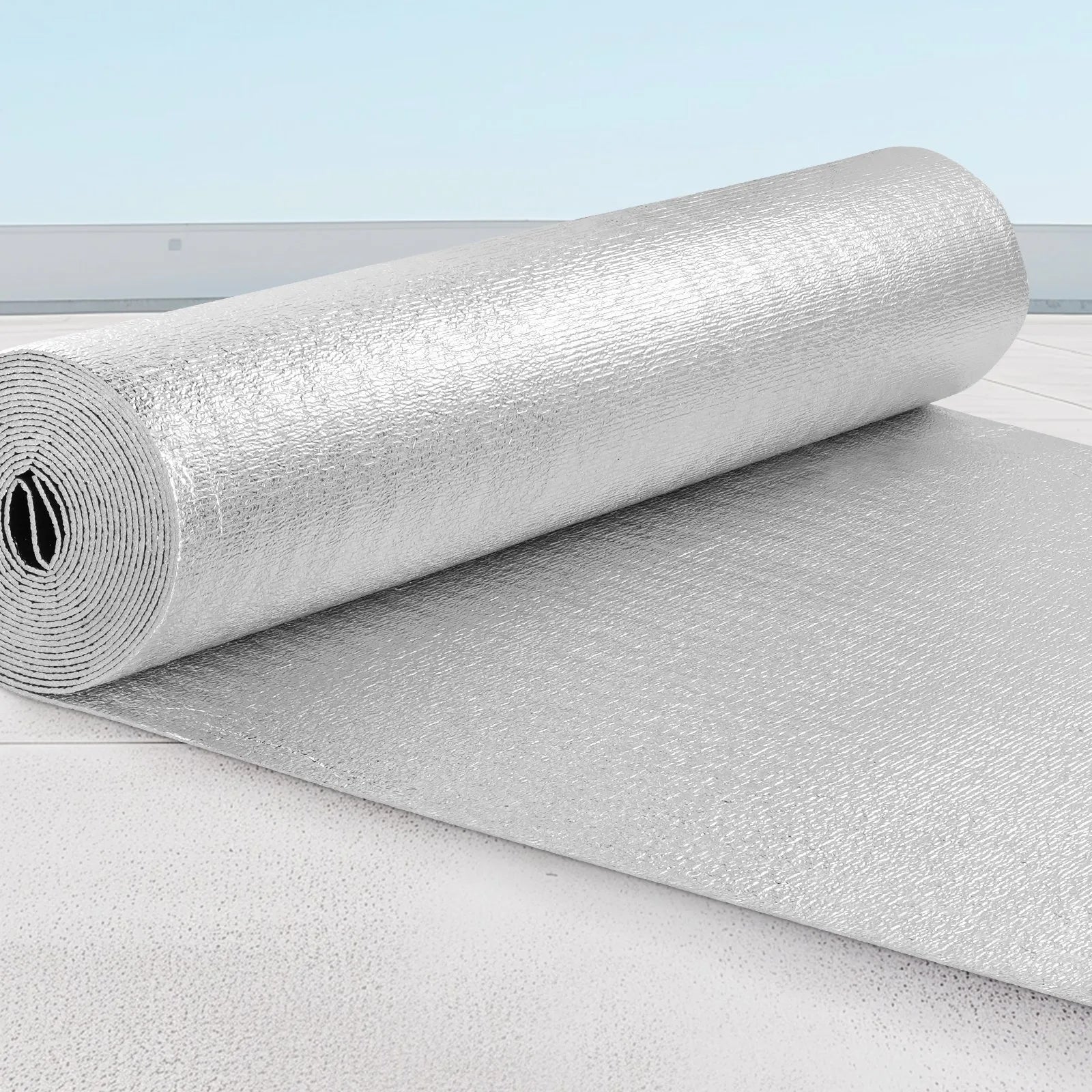 VEVOR Double Reflective Insulation Roll Foam Core Radiant Barrier 48 in x 25 ft