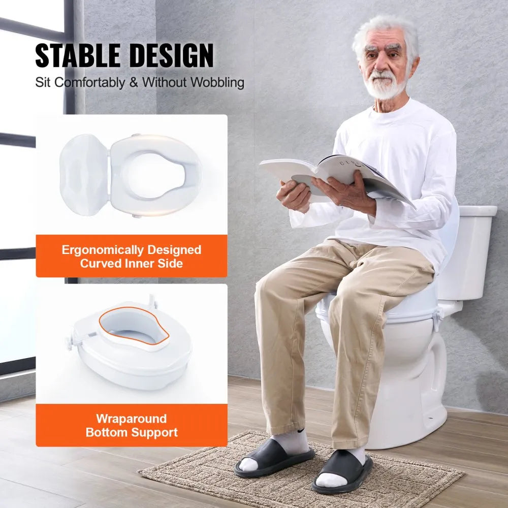 VEVOR Raised Toilet Seat, 4