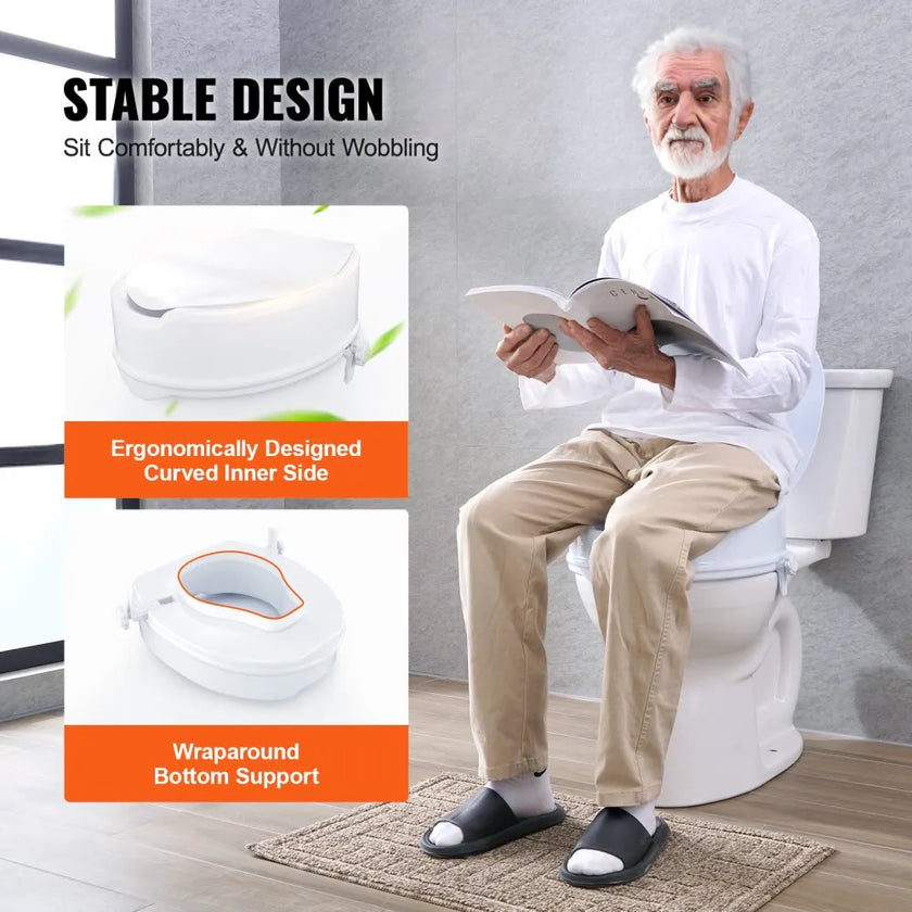 VEVOR Raised Toilet Seat, 5