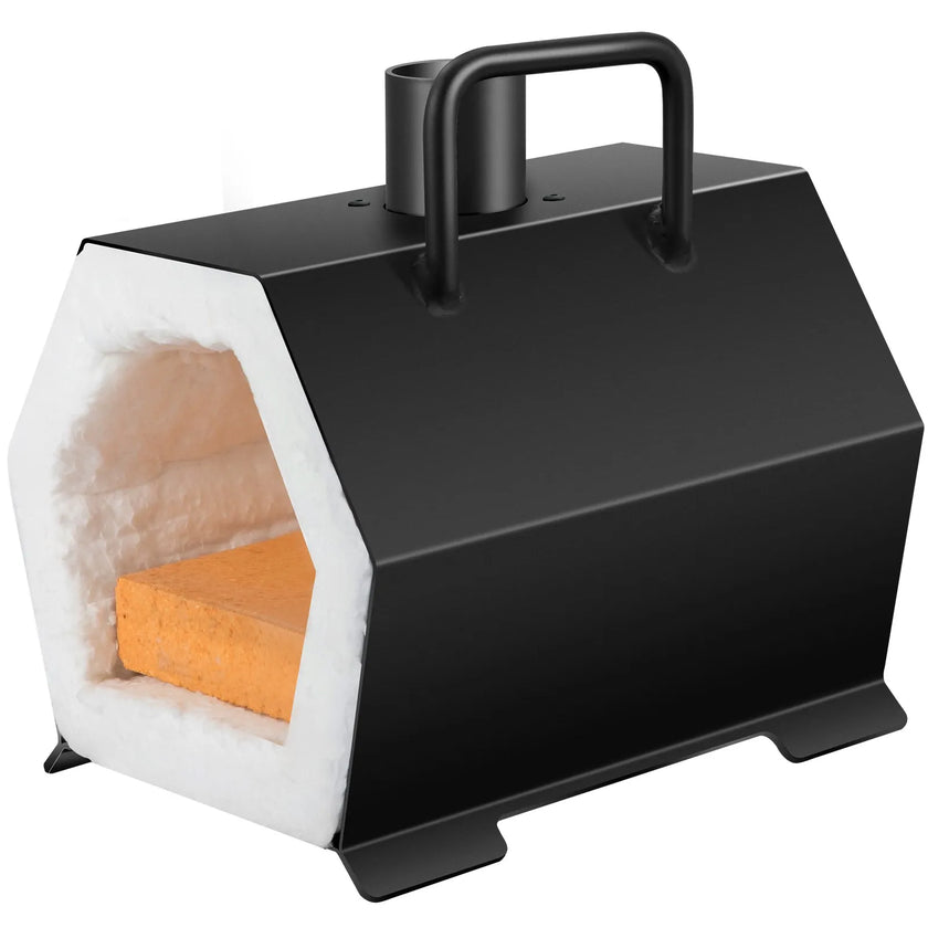 VEVOR Propane Forge Portable, Single Burner Tool and Knife Making, Large Capacity Blacksmith Farrier Forges, Mini Furnace Blacksmithing, Gas Forging Tools and Equipment, Complete Kit