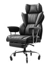 VEVOR Executive Office Chair High Back Chair Footrest & Removable Armrests Black