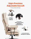 VEVOR Executive Office Chair High Back Chair Footrest & Removable Armrests Brown