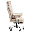 VEVOR Executive Office Chair High Back Chair Footrest & Removable Armrests Brown