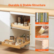 VEVOR Pull Out Cabinet Organizer Soft Close Slideout Shelf Wood Drawer 20