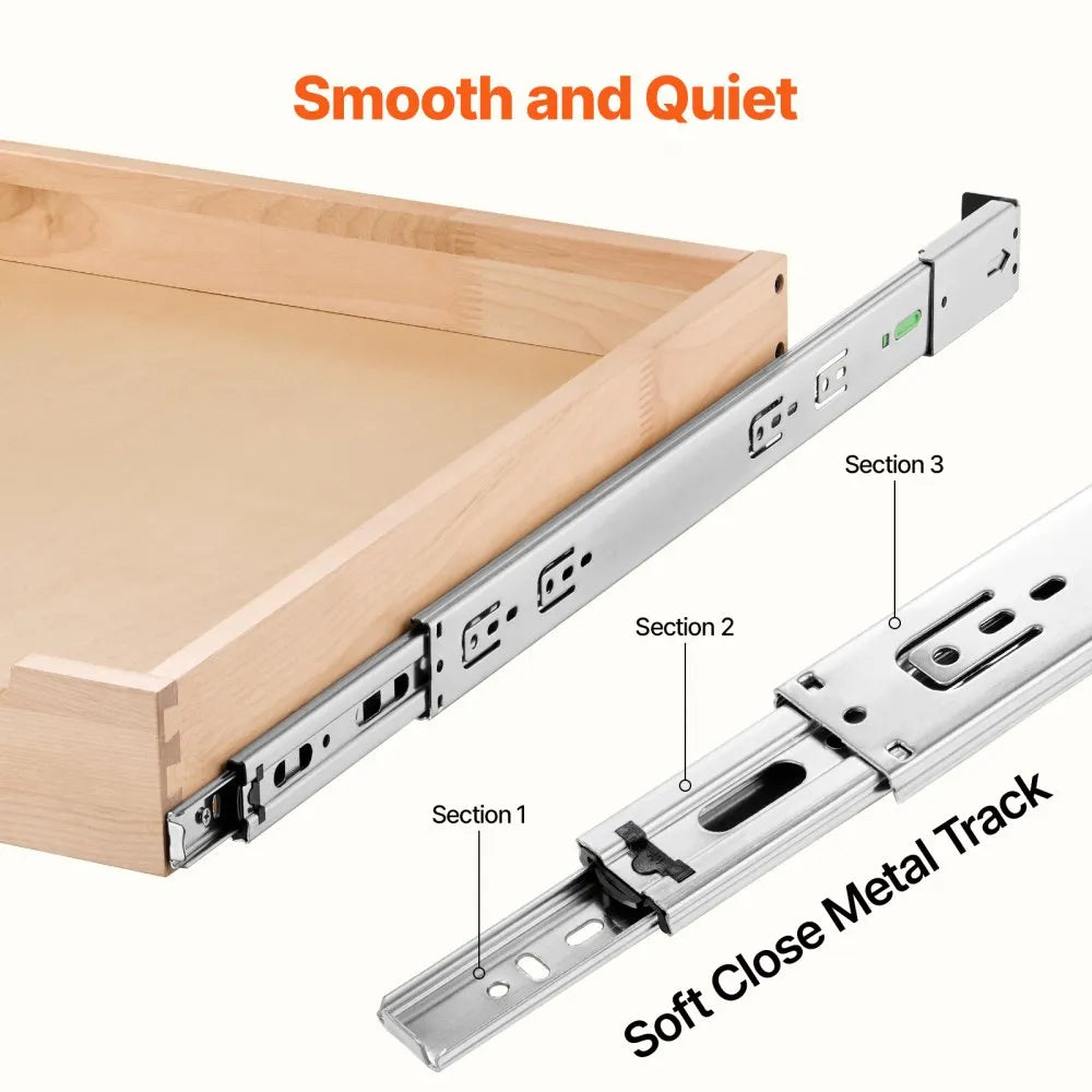 VEVOR Pull Out Cabinet Organizer Soft Close Slideout Shelf Wood Drawer 20