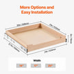 VEVOR Pull Out Cabinet Organizer Soft Close Slideout Shelf Wood Drawer 20