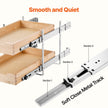 VEVOR 2Tier Pull Out Cabinet Organizer Soft Close Slideout Wood Drawer 14