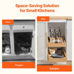VEVOR 2Tier Pull Out Cabinet Organizer Soft Close Slideout Wood Drawer 14