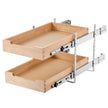 VEVOR 2Tier Pull Out Cabinet Organizer Soft Close Slideout Wood Drawer 14