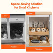 VEVOR 2Tier Pull Out Cabinet Organizer Soft Close Slideout Wood Drawer 17