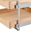 VEVOR 2Tier Pull Out Cabinet Organizer Soft Close Slideout Wood Drawer 17