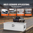 VEVOR Heavy Duty Aluminum Truck Bed Tool Box, Diamond Plate Tool Box with Side Handle and Lock Keys, Storage Tool Box Chest Box Organizer for Pickup, Truck Bed, RV, Trailer, 30