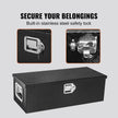 VEVOR Heavy Duty Aluminum Truck Bed Tool Box, Diamond Plate Tool Box with Side Handle and Lock Keys, Storage Tool Box Chest Box Organizer for Pickup, Truck Bed, RV, Trailer, 30
