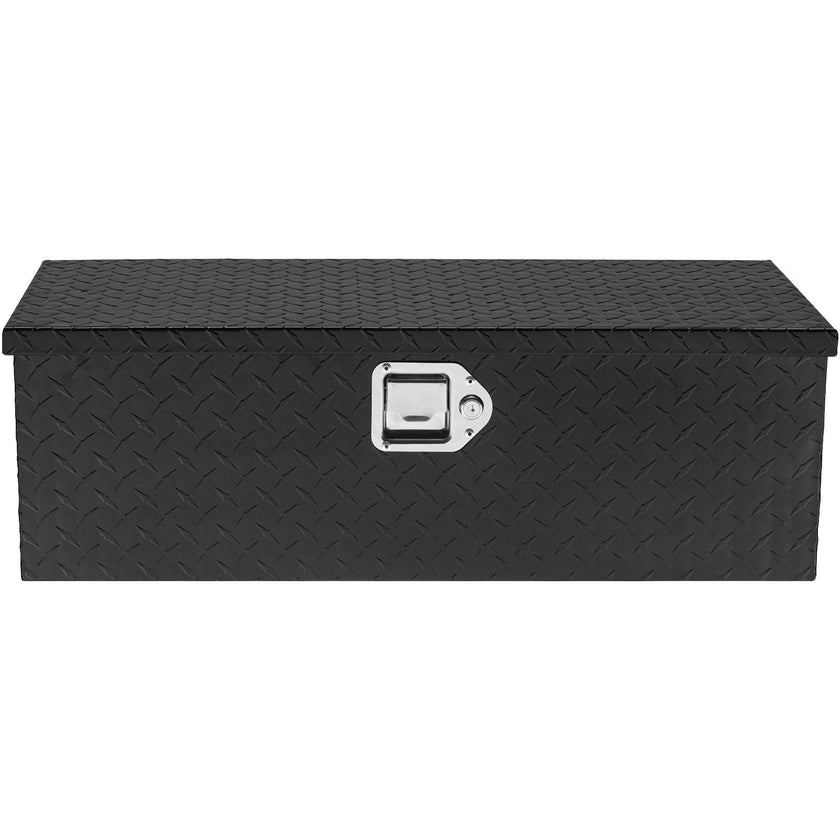 VEVOR Heavy Duty Aluminum Truck Bed Tool Box, Diamond Plate Tool Box with Side Handle and Lock Keys, Storage Tool Box Chest Box Organizer for Pickup, Truck Bed, RV, Trailer, 30