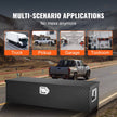 VEVOR Heavy Duty Aluminum Truck Bed Tool Box, Diamond Plate Tool Box with Side Handle and Lock Keys, Storage Tool Box Chest Box Organizer for Pickup, Truck Bed, RV, Trailer, 39