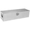 VEVOR Heavy Duty Aluminum Truck Bed Tool Box, Diamond Plate Tool Box with Side Handle and Lock Keys, Storage Tool Box Chest Box Organizer for Pickup, Truck Bed, RV, Trailer, 39