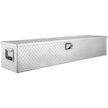 VEVOR Heavy Duty Aluminum Truck Bed Tool Box, Diamond Plate Tool Box with Side Handle and Lock Keys, Storage Tool Box Chest Box Organizer for Pickup, Truck Bed, RV, Trailer, 48