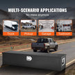 VEVOR Heavy Duty Aluminum Truck Bed Tool Box, Diamond Plate Tool Box with Side Handle and Lock Keys, Storage Tool Box Chest Box Organizer for Pickup, Truck Bed, RV, Trailer, 48