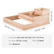 VEVOR Wooden Raised Garden Bed Planter Box 44.5x44.5x20.1