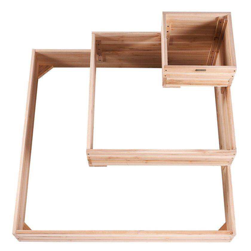 VEVOR Wooden Raised Garden Bed Planter Box 44.5x44.5x20.1