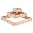 VEVOR Wooden Raised Garden Bed Planter Box 44.5x44.5x20.1