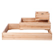 VEVOR Wooden Raised Garden Bed Planter Box 44.5x44.5x20.1