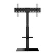 VEVOR TV Stand Mount, Swivel Tall TV Stand for 32 to 85 inch TVs, Height Adjustable Portable Floor TV Stand with Tempered Glass Base for Bedroom, Living Room