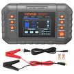 VEVOR Smart Battery Charger, 20-Amp, Lithium LiFePO4 Lead-Acid (AGM / Gel / SLA) Car Battery Charger with LCD Display, Trickle Charger Maintainer Desulfator for Boat Motorcycle Lawn Mower Deep Cycle