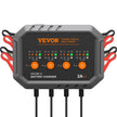 VEVOR Smart Battery Charger, 8-Amp, LiFePO4 Lead-Acid (AGM / Gel / SLA) Car Battery Charger, Fully-Automatic Charger Maintainer Desulfator for Boat Motorcycle Lawn Mower Golf Cart Marine Deep Cycle