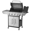 VEVOR 4 Burner Propane Gas Grill with Side Burner – 52,000 BTU Stainless Steel BBQ Grill