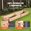 VEVOR Wooden Raised Garden Bed Planter Box 94.5x23.6x9.8