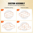 VEVOR Wooden Raised Garden Bed Planter Box 94.5x23.6x9.8