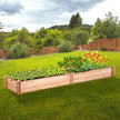 VEVOR Wooden Raised Garden Bed Planter Box 94.5x23.6x9.8