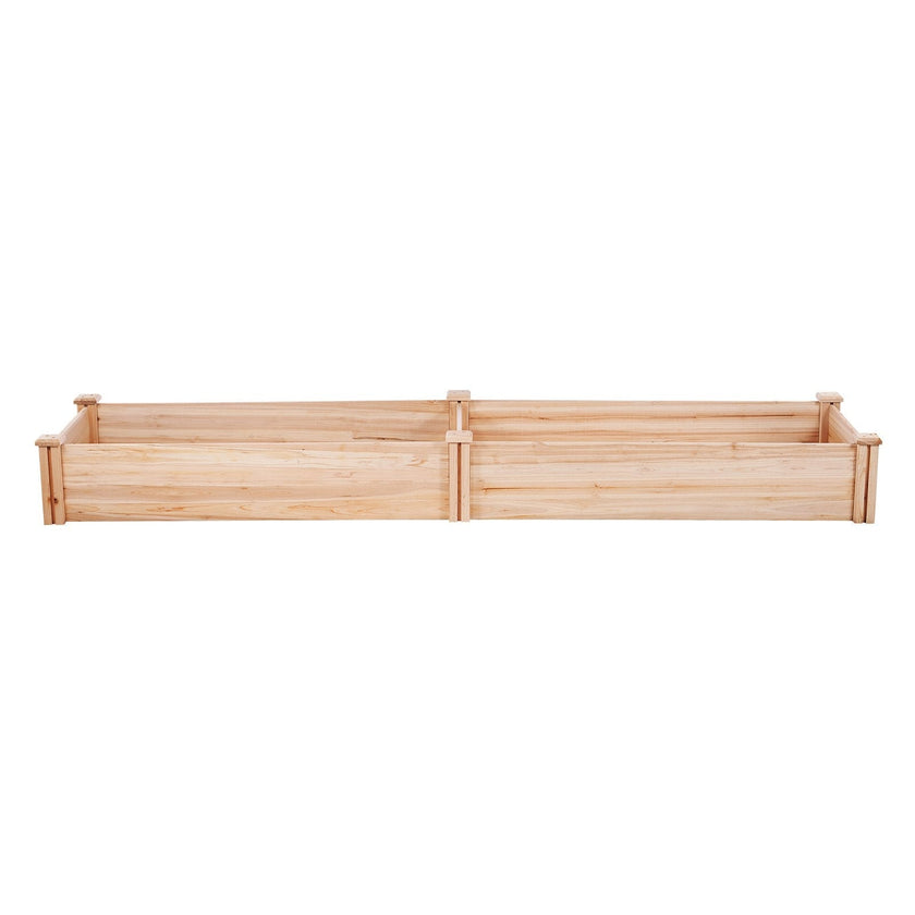 VEVOR Wooden Raised Garden Bed Planter Box 94.5x23.6x9.8